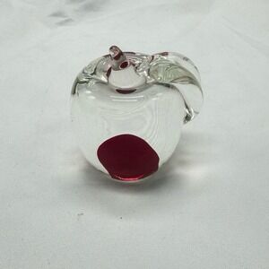 VTG Novica hand blown art glass apple